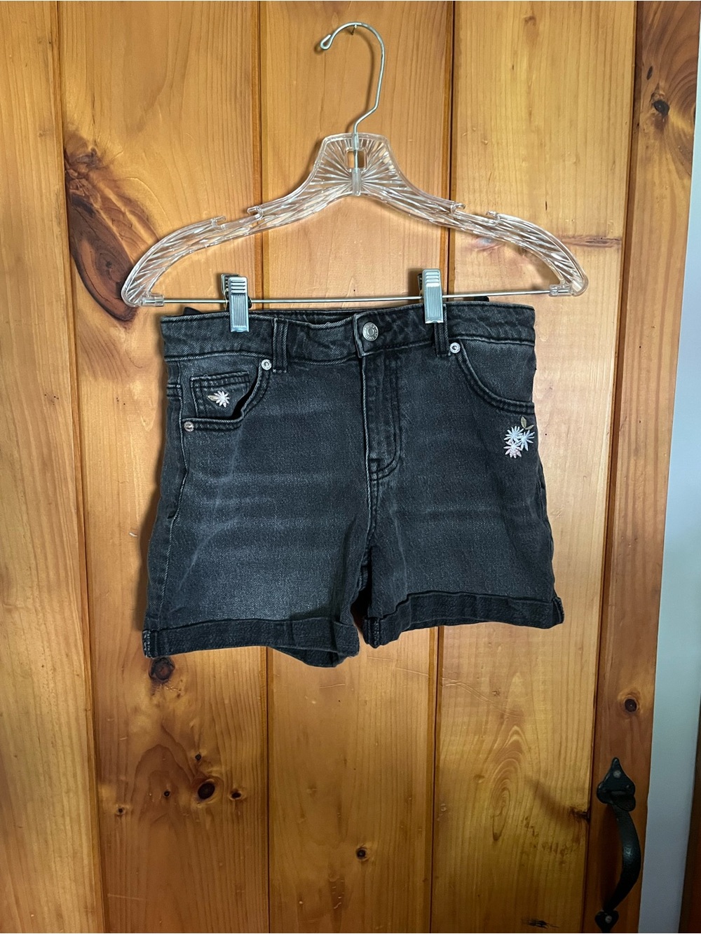Cat & Jack Black Stretch Denim Shorts